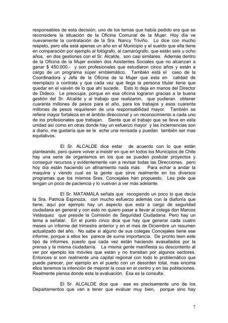 ACTA Nº 01. - Transparencia Municipal - Municipalidad de Puerto ...