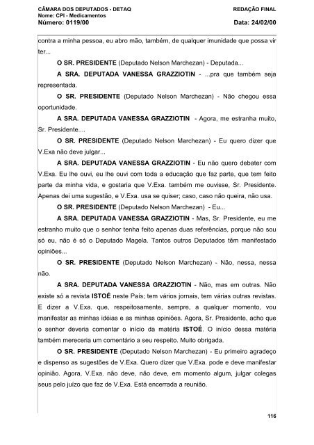 24/02/00 - Câmara dos Deputados