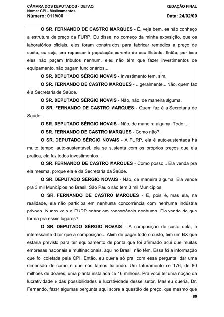 24/02/00 - Câmara dos Deputados