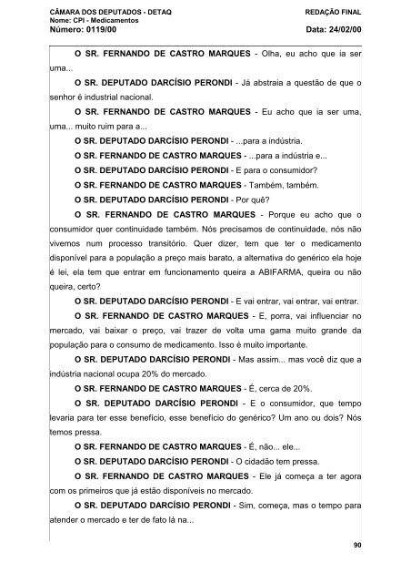 24/02/00 - Câmara dos Deputados