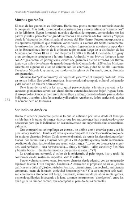 No hay indios en el Uruguay contemporáneo - Unesco