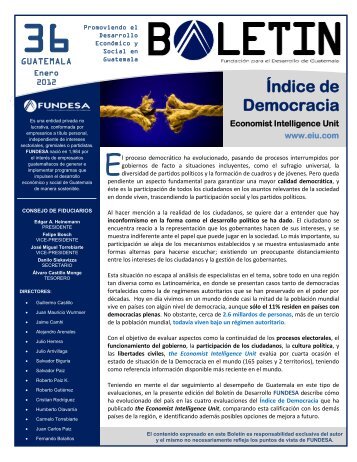 36 - Índice de Democracia - Fundesa