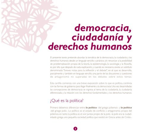 Democracia, ciudadania y derechos humanos - Defensor del Pueblo