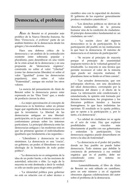 Elementos Nº 39 DEMOCRACIA I - El Manifiesto