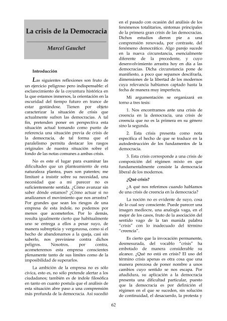 Elementos Nº 39 DEMOCRACIA I - El Manifiesto