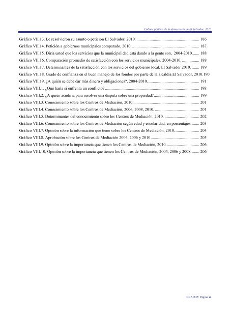 Cultura política de la democracia en El Salvador, 2010