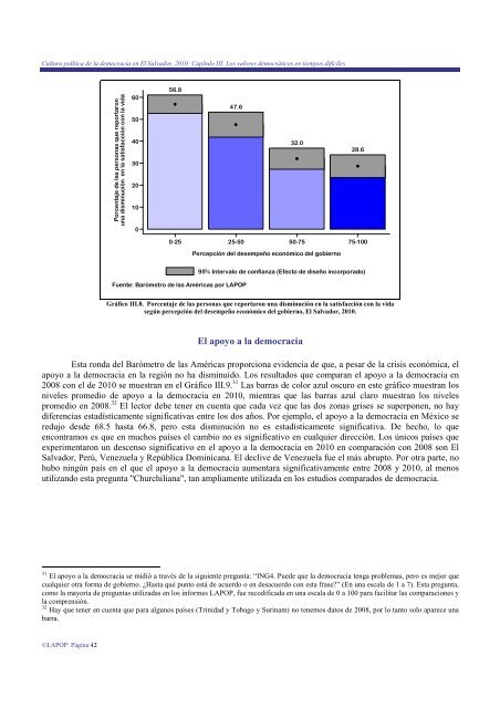 Cultura política de la democracia en El Salvador, 2010