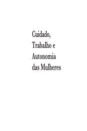 Cuidado Trabalho E Autonomia Das Mulheres