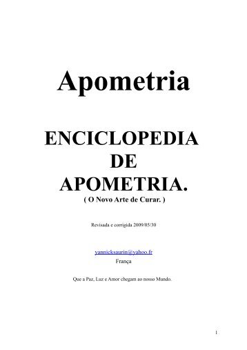 enciclopedia de apometria. - grupo espiritualista do canto da lagoa