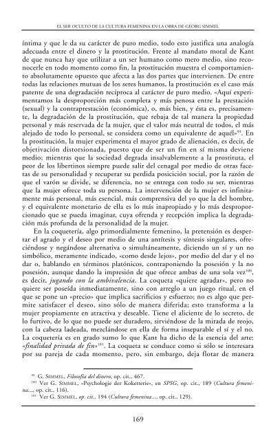 El ser oculto de la cultura femenina en la obra de Georg Simmel ...