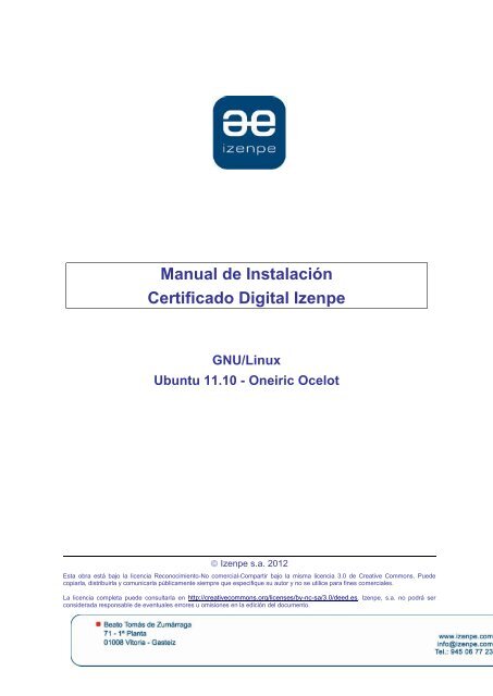 Certificado Digital Izenpe - Fedora 9