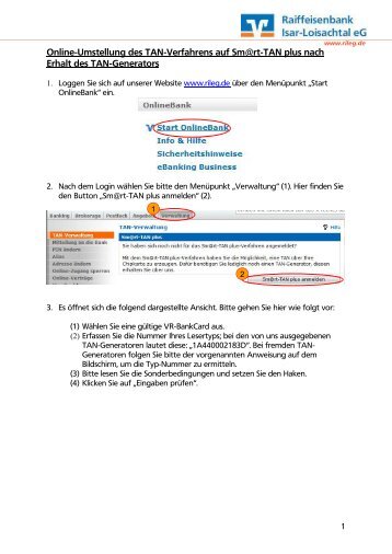 PDF-Anleitung - Anmeldung Smart-TAN plus über OnlineBanking
