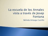 La escuela de los Annales a través de Josep Fontana - dgespe