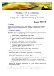 Delegación Diocesana de Pastoral Juvenil. - Diocese de Tui-Vigo