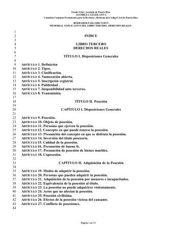 03 Libro Tercero - Derechos reales - Oficina de Servicios Legislativos