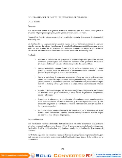 manual de clasificadores presupuestarios - Ministerio de Economía ...