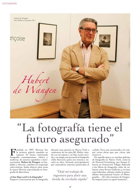 “La fotografía tiene el futuro asegurado” - Tendencias del Mercado ...