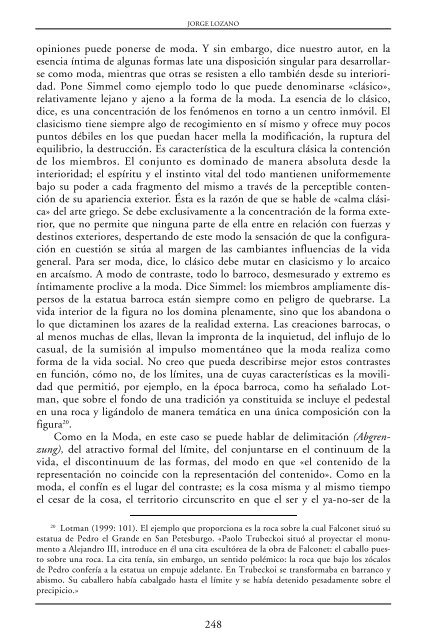 Simmel: la moda, el atractivo formal del límite - Reis - Revista ...