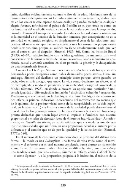 Simmel: la moda, el atractivo formal del límite - Reis - Revista ...