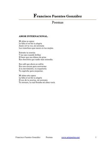 Francisco Fuentes González Poemas