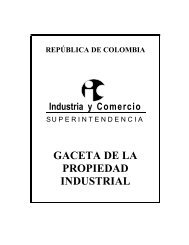 GACETA DE LA PROPIEDAD INDUSTRIAL - Superintendencia de ...