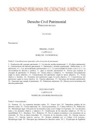 Derecho Civil Patrimonial - sociedad peruana de ciencias jurídicas