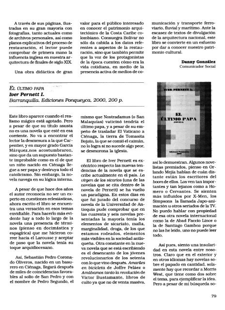 REVISTA DE LA UNIVERSIDAD DEL NORTE N°s 60 y 61 1