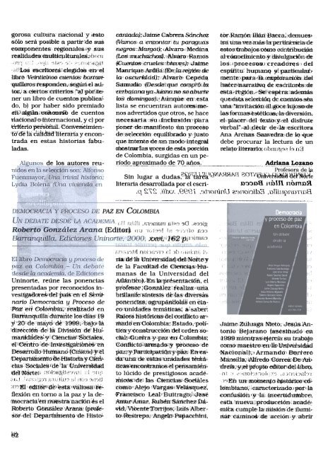 REVISTA DE LA UNIVERSIDAD DEL NORTE N°s 60 y 61 1