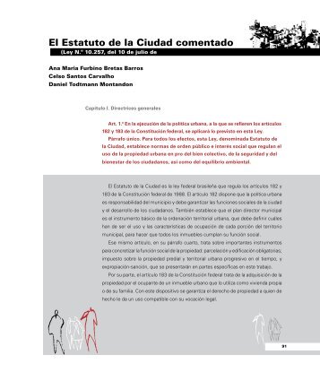 El Estatuto de la Ciudad comentado - Cities Alliance