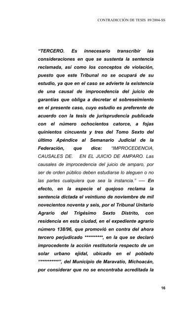 “CONTRADICCIÓN DE TESIS DE TRIBUNALES COLEGIADOS DE ...