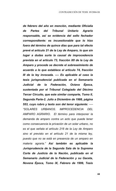 “CONTRADICCIÓN DE TESIS DE TRIBUNALES COLEGIADOS DE ...