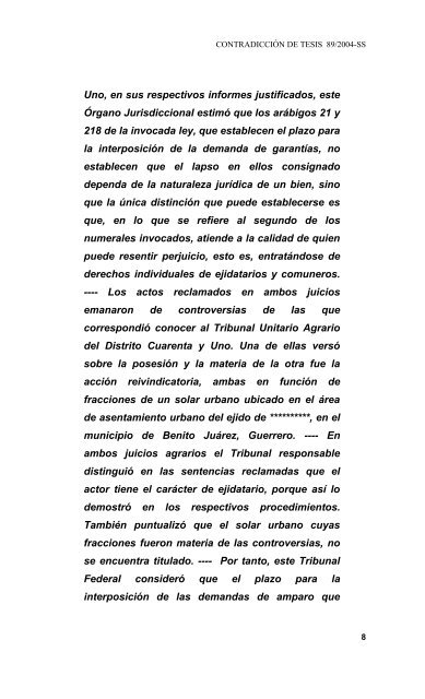 “CONTRADICCIÓN DE TESIS DE TRIBUNALES COLEGIADOS DE ...