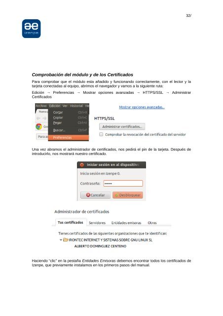 Guía de instalación de Certificado Digital IZENPE para Ubuntu 12.04