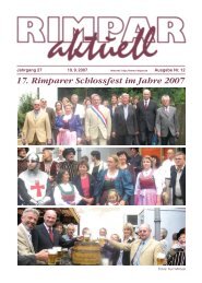 17. Rimparer Schlossfest im Jahre 2007