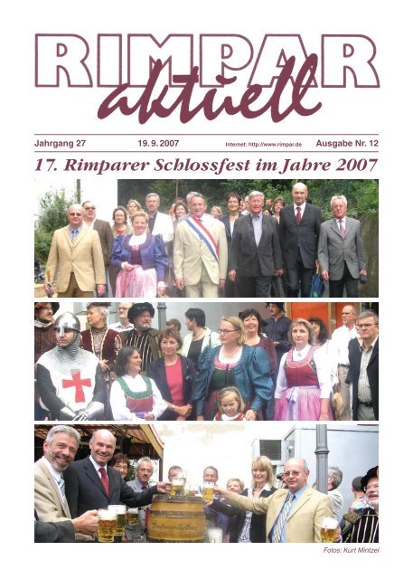 17. Rimparer Schlossfest im Jahre 2007