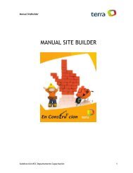 MANUAL SITE BUILDER - Terra México