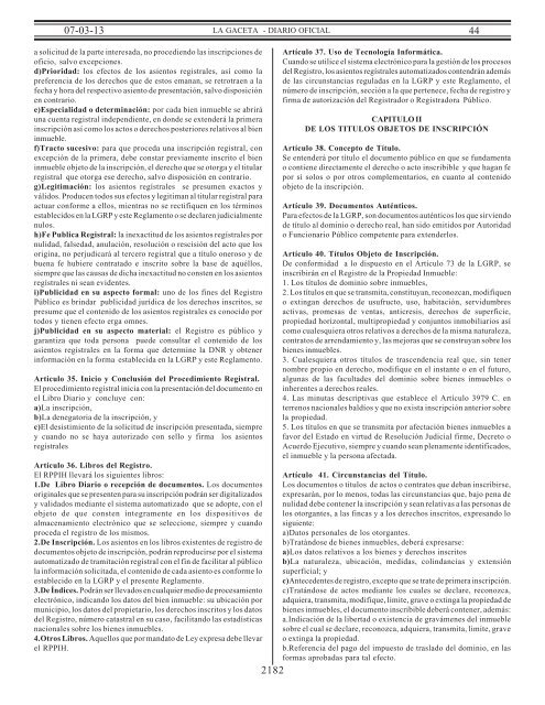 Decreto No. 13-2013- Reglamento Ley No. 698, Ley general de los ...