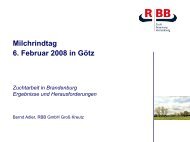 Zuchtarbeit in Brandenburg - Ergebnisse und Herausforderungen