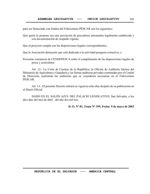 Anuario Legislativo 02-03 - Asamblea Legislativa