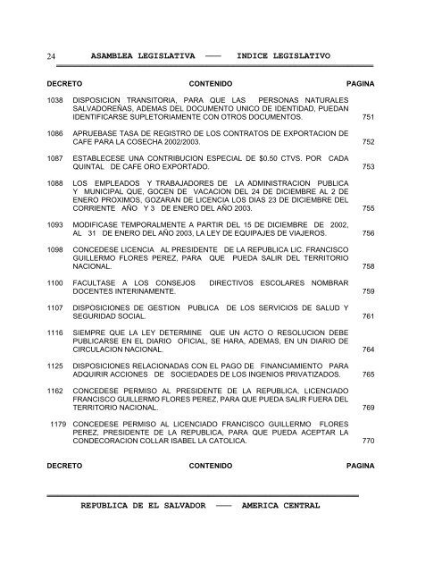 Anuario Legislativo 02-03 - Asamblea Legislativa