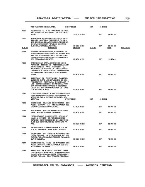 Anuario Legislativo 02-03 - Asamblea Legislativa