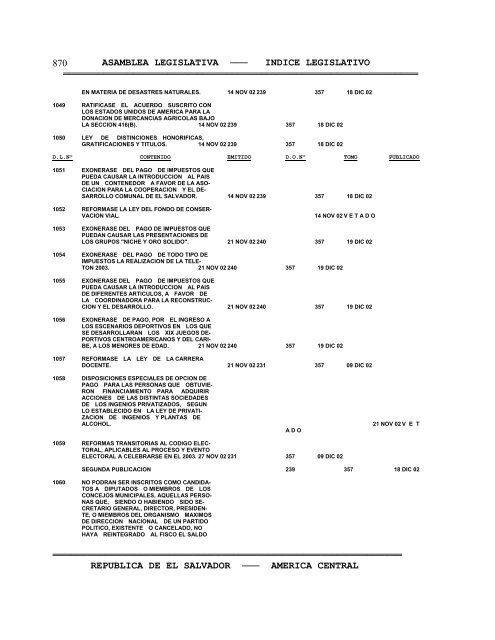 Anuario Legislativo 02-03 - Asamblea Legislativa