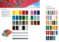 FARBKARTE - Caravita Acryl-Markisenstoff + RAL-Farben Aluminium