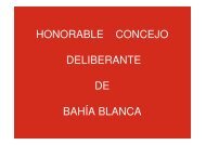 Honorable Concejo Deliberante - Municipalidad de Bahía Blanca