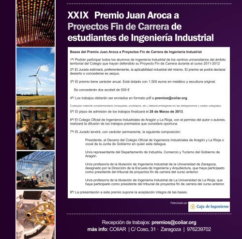 pdf premios 2012.FH10 - Universidad de Zaragoza