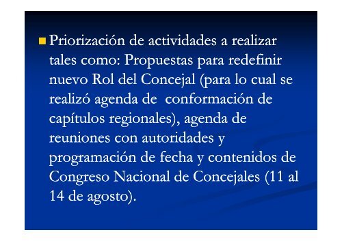 COMISIÓN DE CONCEJALES DE CHILE - Asociación Chilena de ...