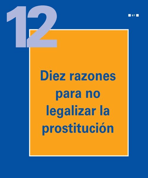 Diez razones para no legalizar la prostitución - Apramp