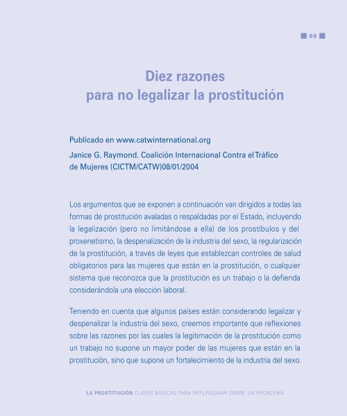 Diez razones para no legalizar la prostitución - Apramp