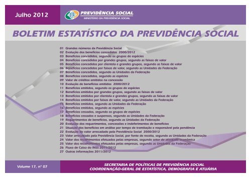 em PDF - Ministério da Previdência Social