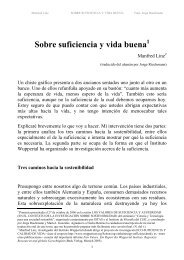 SOBRE SUFICIENCIA Y VIDA BUENA Manfred Linz - Istas